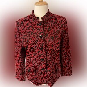 Dressbarn Women’s Red & Black Blazer